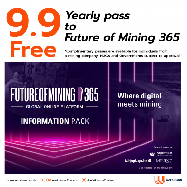 9.9 Free !!!! yearly pass for Future of Mining 365